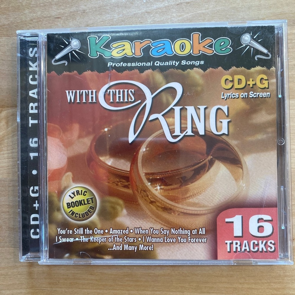Karaoke Bay –‎ With This Ring CD+G 2003 Love Songs Pop Sterling